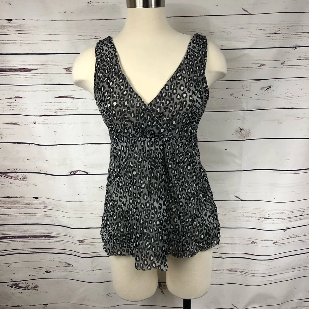 Michael Kors Leopard Print Blouse‎